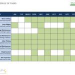 CHS Annual Schedule of Tasks