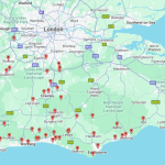 Surrey and Sussex Map